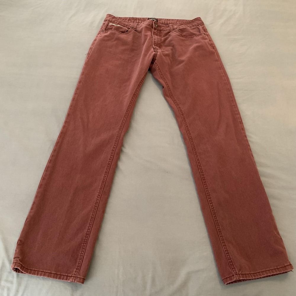 Adam Levine The Patriot Selvedge Jeans Mens 34x34 Red Regular Straight Denim